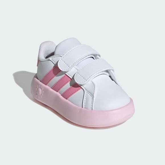 GRAND COURT 2.0 SHOES KIDS Size 6 Bubble Sole Pink White Leather - Picture 5 of 12